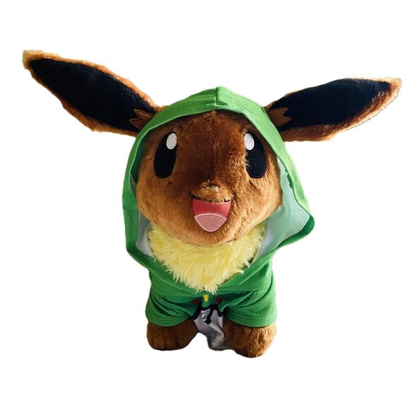 Build-A-Bear Pokemon Evee Plush Hoodie Nintendo Plushie No Sound 2021 - Picture 2 of 6